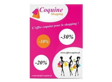 Flyer Coquine Shopping