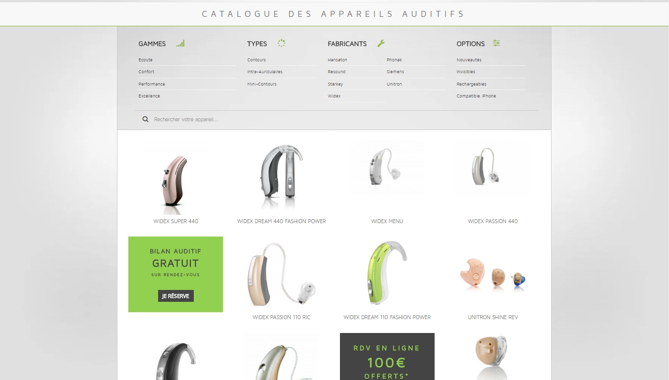 Webdesign Audio Discount catalogue
